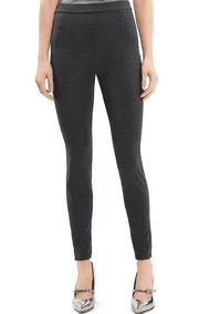 🆕 Theory | Adbelle L Suede Leggings Pants Charcoal Gray Stretch 00 XS