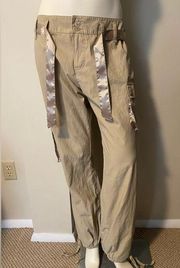 EUC Canyon River Blues Beige Cargo Pants with Side Pockets size 9