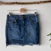 Joes Jeans Spliced Denim Mini Skirt