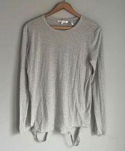 helmut lang cotton silk blend tee destroyed hemline