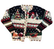 Vintage Christmas Cardigan Sweater