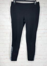 Tangerine black active cropped leggings S