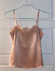 Forever 21 Pink Silk Tank Top