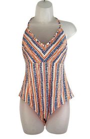 Lemlem x H&M Orange Stripe One Piece Swim Suit Seersucker Blogger Favorite