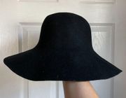 American Apparel Black Floppy wool Hat