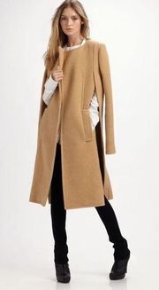 Alexander Wang Women’s Natural Nubby Wool Coat 0