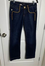 Dolce and Gabbana dark wash bootcut high rise jeans size 30 y2k