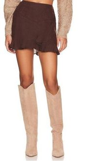 TULAROSA Sherri Embroidered Mini Skirt