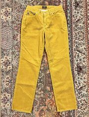 Ladies Vintage Guess Mustard Corduroy Pants