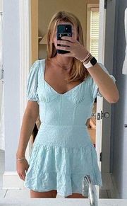 Isabelle’s cabinet blue mini dress