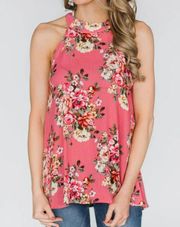 Pink Spring Fay Floral Tank Top