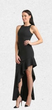 JAY X JAYGODFREY Stella Sleeveless Asymmetric Flounce Evening Gown Size 8