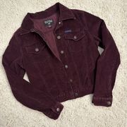 Polo Jeans Co. Ralph Lauren Burgundy Corduroy Trucker Jacket Small