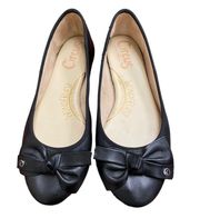 Connie Leather Ballet Flat size 8 black