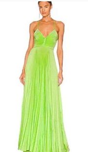 NWOT A. L. C pleated green dress