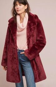 Anthropologie Tayberry Faux Fur Coat ett:twa XS