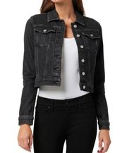 Joe's Womens S Crop Denim Jacket in Nerine Faded Black NEW