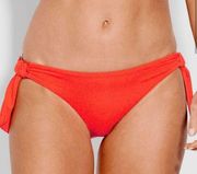 SEAFOLLY x Revolve Bikini Bottoms Size 4 Ring Tie Side Hipster Tangelo Beach NWT