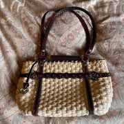 Brighton Chloe Woven Straw Shoulder Bag