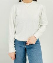 Nation LTD Crewneck Sweatshirt with Shoulder White Size S