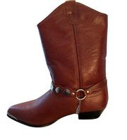 DINGO Boots Womens 10 Leather Burgundy VINTAGE Boots Moto