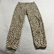 Velvet Graham & Spencer Leopard Print Pull On Jogger Pants Size Small EUC