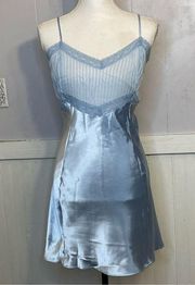 Cacique babydoll lingerie dress, nightie light blue coquette size 14/16