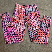 VICTORIA SPORT NWOT KNOCKOUT PANT LEGGING HIGH WAISTED SMALL  GEOMETRIC PATTERN