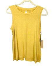 NWT  Yellow Ochre Keyhole Back Swing Tank Small