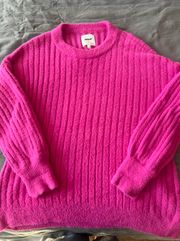 Bright pink  oversized sweater xs