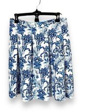 Mario Serrani Italy floral pleated Swing Skirt