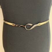 Texture Leather Thin Belt