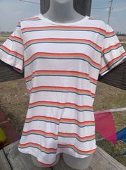 Victoria’s Secret PINK Rainbow striped tee