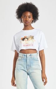 NWOT  Cowboy Cropped Tee