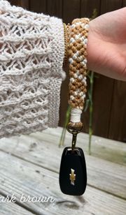 Brown Boho Keychain