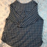 Shirt Women’s Blouse Blue Articulate Pattern