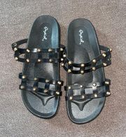 Studded Slide Sandals