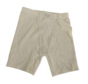 WNTRMSE Shorts Womens 2 Cream Lounge Rib Pull On High-Rise Biker Stretch Cotton