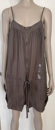 Factory Khaki Romper NWT