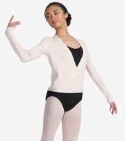 Harmonie By Capezio Ribbed Knit Wrap Sweater