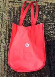 Lululemon red & white small tote bag