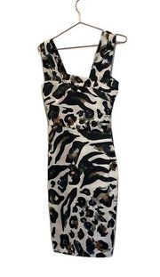 Karen Millen animal print dress.  Size 6