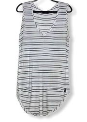 Michael Lauren Striped High Low Tank Top