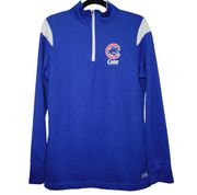 Genuine Merchandise Womens Size L Blue MLB Chicago Cubs Quarter Zip Track Jacket