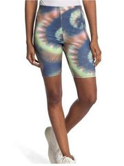 AFRM Nordstrom Lars High Waisted Bike Shorts Tie Dye Athletic  Stretch Sz Small