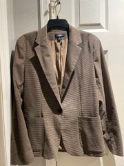Black & Tan Mini Houndstooth Fitted Blazer Size 12 NWOT. Never Worn.