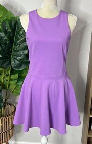 nwt // Tibi New York Ponte Knit Fit & Flare Dress w/ Scalloped Paneled Skirt