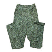 Isaac Mizrahi Size 0 Tall Green Snakeskin Pullon Pants Novelty Animal Print