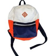 Gap Colorblock Preppy Light academia Backpack Unisex Orange Blue Cream