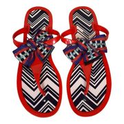 Missoni colorful thong sandal